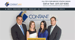 Desktop Screenshot of contant-law.com