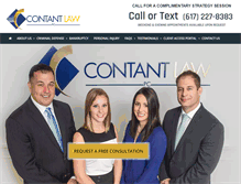 Tablet Screenshot of contant-law.com